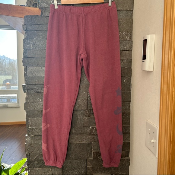 Wildfox Pink Celestial Joggers - Picture 2 of 5